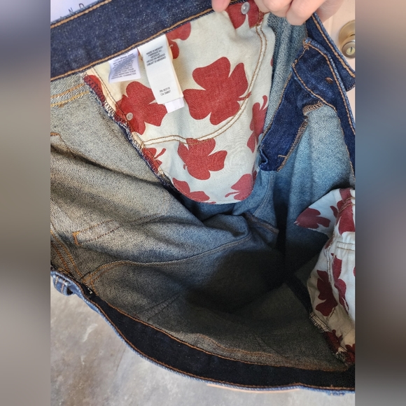 42 men LUCKY BRAND 429 Classic Straight Dark Blue Jean 42x32 -> 42x31 - Picture 12 of 14